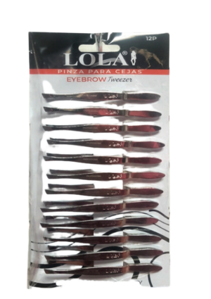PINZA DEPILAR LOLA REFORZADA X 12