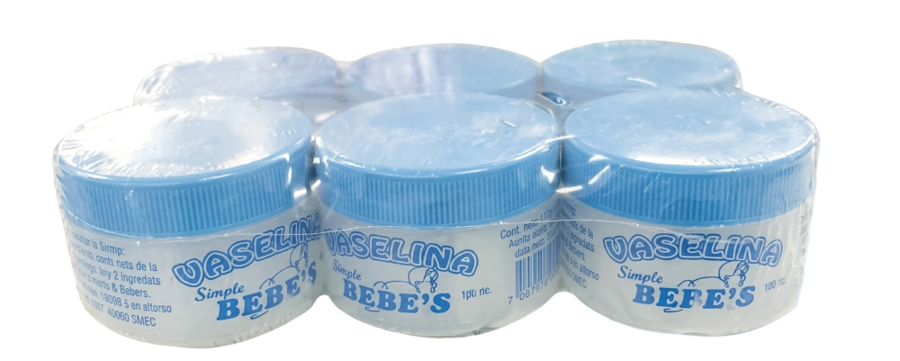 VASELINA BEBE AZUL 50GR X6