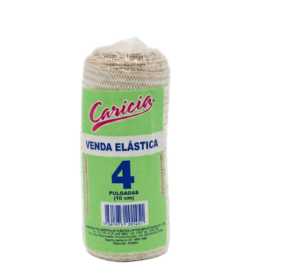 VENDA ELÁSTICA CARICIA 4 PULGADAS 10CM.