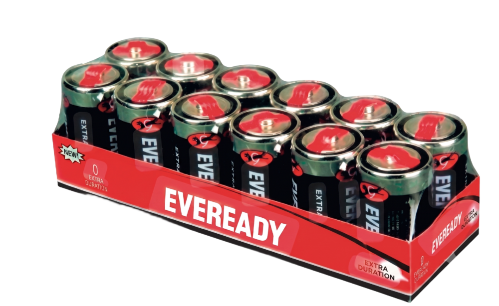 Display Pila Eveready Grande Calefón