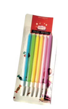 Vela Blister Colores