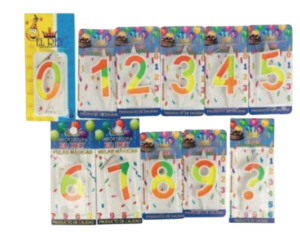 Velas de Cumpleaños Bicolor