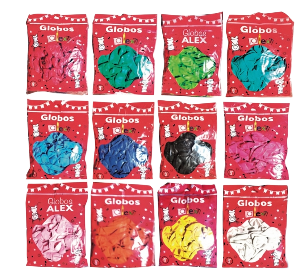 Funda de globos Alex de colores